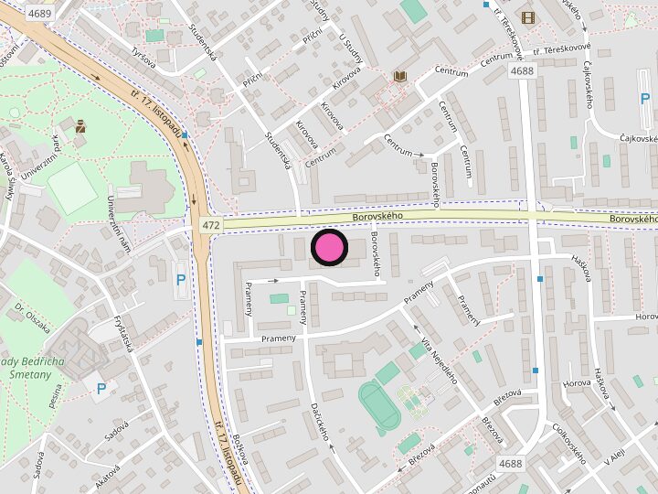 Mapa — EveBler, Borovského 814/12, Karviná 4-Ráj, 734 01